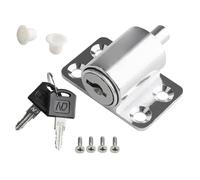 Verrou de fenêtre à l'épreuve des - Butée réglable en aluminium, pince de porte coulissante, bloqueur de sécurité à clé, fermeture de fenêtre antivol avec vis de serrage | Verrou de sécurité