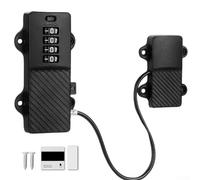 Verrou de fenêtre à mot de passe en zinc pour matériaux en alliage et ABS, conçu pour une installation flexible et une ventilation réglable sur différentes fenêtres (noir)