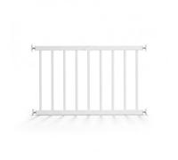Verrou de fenêtre en acier avec goupille filetée en silicone, protection sans perçage, pour balcon et fenêtre, surface de plus de 4 cm, réglable (blanc, 130 x 50 cm)