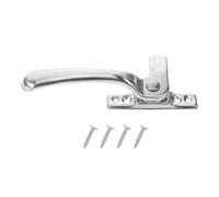 Verrou de Fenêtre en Acier Inoxydable, Poignée de Sécurité pour | Fenêtres à Guillotine Simple ou Double, Écart 6 à 8mm, Entraxe 9mm, Argenté