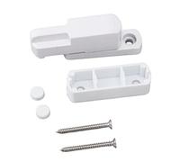 Verrou de Fenêtre en Alliage d'Aluminium, Serrure à Glissière Type T, Sécurité Enfant Anti - Effraction, Durable et Facile à Installer (Blanche)