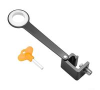 Verrou de fenêtre réglable avec clé conçu pour fenêtres battantes et suspendues par le haut, installation facile (B)