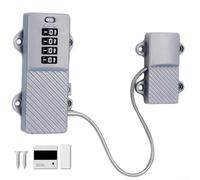 Verrou de fenêtre sécurisé à mot de passe fabriqué en zinc pour alliage et ABS pour une installation flexible et un contrôle du flux d'air réglable (gris)