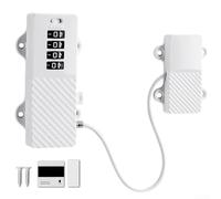 Verrou de fenêtre sécurisé à mot de passe fabriqué en zinc pour alliage et ABS pour une installation flexible et un contrôle du flux d'air réglable (blanc)