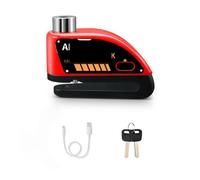 Verrou De Frein À Disque Pour Moto Roue Rechargeable Sécurité 120db Avec Clés Bloque Disque(Type 3)