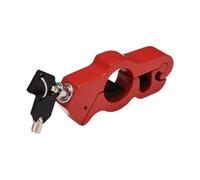 Verrou De Guidon Pour Scooter Vtt Vélo Moto Dispositif Verrouillage Robuste Poignée Sécurité L'accélérateur Bloque Disque(Red)