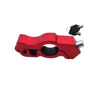 Verrou De Guidon Universel Pour Moto Scooter Vélo Poignée Portable Verrouillage Frein Bloque Disque(Red)