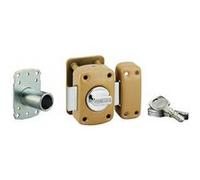 Thirard – Verrou à bouton Transit 2 A2P – Cylindre 45 mm, 4 clés réversibles, acier époxy bronze
