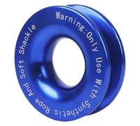 Verrou De Larme Treuil - Anneau De Récupération En D'aluminium, Corde De 3/8-1/2 Pouce | Poulie De Remorquage Pour Hors Route Poulie Rouge Bleu Noir Accessoire Pour Remorque Salvatag