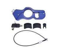 Verrou de poignée de moto robuste antivol pour casque et dispositif de sécurité de freinage pour scooter, cyclomoteur, VTT et vélo, solution de protection sécurisée de (Bleue)