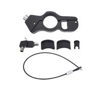 Verrou de poignée de moto robuste antivol pour casque et dispositif de sécurité de freinage pour scooter, cyclomoteur, VTT et vélo, solution de protection sécurisée de (Noire)