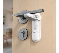 Verrou de poignée de porte pour la sécurité des bébés, verrou de bouton de porte pour la sécurité des enfants, facile à installer et à utiliser, verrou de levier de porte chocolate