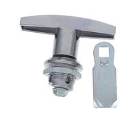 Verrou de Poignée en T pour Portes de Coffret lliage Zinc Argenté | Installation Facile, Usage Polyvalent, Protection Fiable des Portes, Design Simple et Élégant, Finition Argenté
