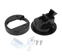 Verrou de pont rond en plastique et nylon de qualité supérieure pour trappe de bateau, sécurité avec clé pour accessoires de yacht, camping-car, 5,1 cm, 72 g, comprend 2 vis, 1