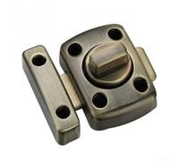 Verrou de portail coulissant à angle droit avec crochet en métal moulé, serrure de porte en alliage de zinc pour toilettes et portes battantes, verrou à boulon pour intérieur et extérieur (vert)