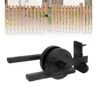 Verrou de Portail Double Face, Loquet Porte en Acier Carbone Antirouille | Loquet de Portail de Jardin, Verrou Portail pour Bois, Clôture, Garage, Sécurité Enfants et Animaux Domestiques