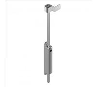 Verrou de portail en applique avec blocage intervantaux - inox brossé TIRARD