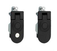 Verrou de porte à bouton-poussoir en alliage de zinc pour boîte à outils, armoire, boîte aux lettres, tiroir, 12 x 6 x 5 cm, pour montage en surface, panneau ultra fin, compatible avec moderne