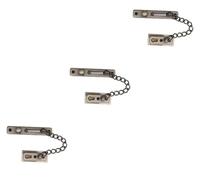Verrou de porte à chaîne coulissante, 3 jeux loquets sans perçage, robuste, loquet
