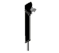VERROU DE PORTE A CLE VXV 300MM RAL:9005 NOIR