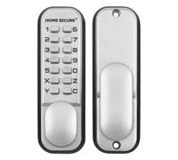 Verrou de porte à code et bouton de porte - résistant aux intempéries - chrome