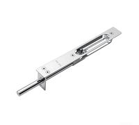 Verrou de porte à mortaise en acier inoxydable, loquet encastré de 15,2 cm pour portes coupe-feu, bois et métal, verrouillage sécurisé denté, résistant à la rouille, ouverture facile à pression (A)