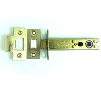 Verrou de porte à mortaise tubulaire à double ressort certifié CE (100 mm, laiton électro-laiton)