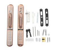 Verrou de porte à mot de passe extérieur avec protection solaire et code d'entrée antivol avec clé