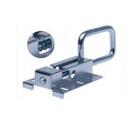 ADGO, Verrou de Porte, Verrou de Portail, Verrou à Ressort, Verrou à Pêne, Verrou de Serrure - Verrou à Cylindre Pour Portes Sectionnelles, Résistant Aux Influences Extérieures - 120mm, Galvanisé