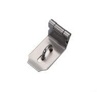 Verrou de porte anti-effraction en acier inoxydable pour abri de jardin, armoires, portails avec cadenas et vis de montage (M angle droit)