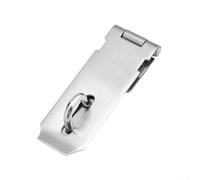 Verrou de porte anti-effraction pour abri de jardin et portail, cadenas en acier inoxydable avec vis de montage, résistant aux rayures (L plat)