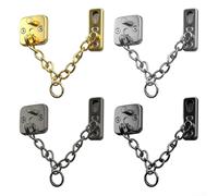 Verrou de porte antivol en acier inoxydable avec identification des visiteurs conçu pour un contrôle d'accès sécurisé à la maison (noir)