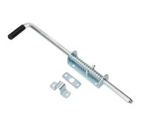Verrou de porte avec ressort KOTARBAU fabriqué en acier galvanisé de haute qualité, résistant à la corrosion, argent, 420 mm