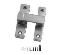 Verrou de porte basculante en alliage de zinc à 90/180 degrés pour porte coulissante - Verrou d'intimité pour garage extérieur