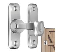 Verrou de porte battant - Serrure de porte basculante - En d'aluminium - Matériel antivol - Verrou de porte oscillant 90°/180° - Pour portails, granges, garage, clôture, abri de jardin
