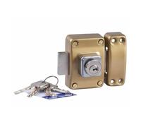 Verrou de porte - BRICARD - Medial 1938 - Cylindre 45 mm - Double protection - Coffre acier renforcé