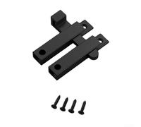 Verrou de porte coulissante avec construction en alliage d'aluminium durable offrant une sécurité fiable et un fonctionnement fluide (noir)