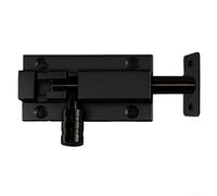 Verrou de porte coulissante en acier inoxydable avec mécanisme à boulon fixe, conçu pour montage en surface sur châssis de porte en bois ou en métal (doré, 7,6 cm)