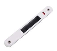 Verrou de porte coulissante en acier inoxydable pour portes en verre, serrure à bande latérale unique offrant un mécanisme de verrouillage sécurisé pour portes coulissantes en verre (blanc)