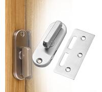 Verrou de porte coulissante en acier inoxydable robuste pour chambre à coucher, salle de bain, garage, jardin, bureau, hôtel