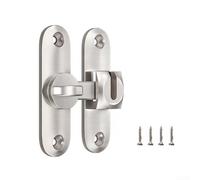 Verrou de porte coulissante en alliage de zinc 90180 degrés de rotation pour portes coulissantes avec mécanisme à boule à ressort pour salle de bain, jardin, chambre à coucher