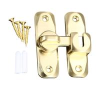 Verrou de porte coulissante en alliage de zinc avec rotation à 90° et 180° pour chambre à coucher, salle de bain, cuisine, garage et fenêtre, facile à installer, loquet d'intimité en bronze