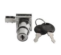 Verrou de porte coulissante en verre pour vitrine, construction en alliage de zinc avec 2 clés, compatible avec verre de 5 à 8 mm d'épaisseur