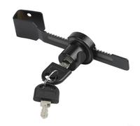 Verrou de porte coulissante en verre sans perçage pour panneaux de verre de 12 mm avec positionnement lumineux des trous et joint antidérapant (B)