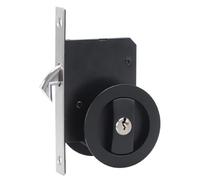 Verrou de porte coulissante invisible à clé simple face pour portes intérieures pliantes de cuisine balcon en alliage de zinc