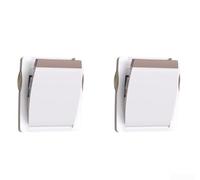 Verrou de porte coulissante pour la sécurité des enfants, montage facile sans perçage avec ruban adhésif extra fort de 80 mm, coussinet en caoutchouc absorbant les chocs, ressort métallique élastique