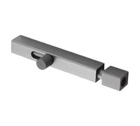 Verrou de porte coulissante pour salle de bain en aluminium avec design fonctionnel et compatibilité avec tous les types de portes courants (4 zoll gris)