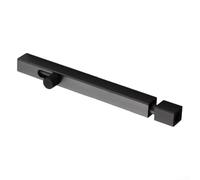 Verrou de porte coulissante pour salle de bain en aluminium avec design fonctionnel et compatibilité avec tous les types de portes courants (6 zoll noir)