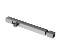 Verrou de porte coulissante pour salle de bain en aluminium avec design fonctionnel et compatibilité avec tous les types de portes courants (6 zoll gris)