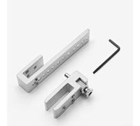 Verrou de porte coulissante réglable en alliage de zinc pour verre 8-12 mm, écart 12-22 mm, finition polie élégante, durabilité en acier inoxydable, mécanisme de rotation sécurisé pour la maison ou